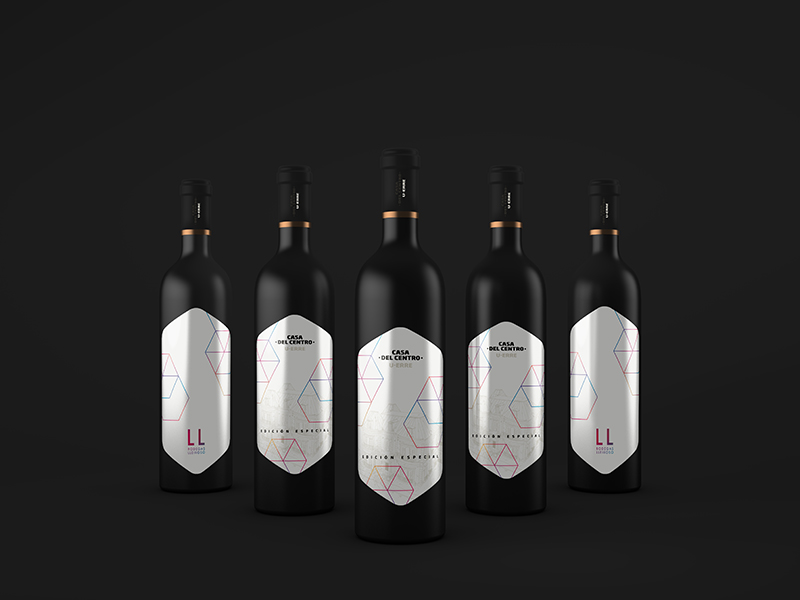 etiqueta de botella