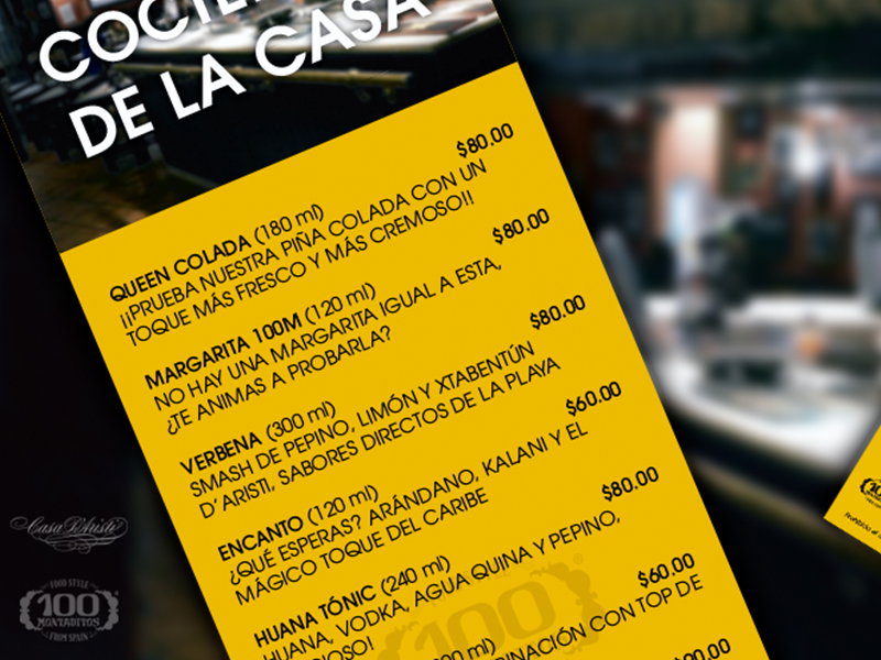 carta de menu